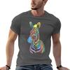 Rainbow Zebra TShirt t shirts designer funny t shirts cotton cotton t shirt pack Tshirt