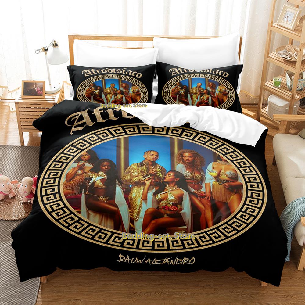 

Rauw Alejandro Bedding Set Single Twin Full Queen King Size Bed Set Adult Kid Bedroom Three-Piece Suits Anime Bed Sheet Set EU Single(135*200cm)3pcs
