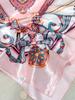 1 Stück Einfaches bedrucktes Satin-Bandana Seidenschal für Damen Hijab 90cm Quadratische Schals Designer Luxus Schal Kopftuch