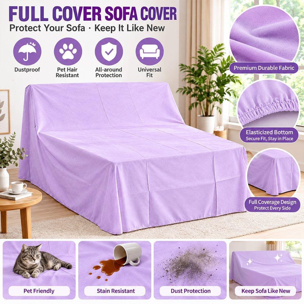 Non Woven Fabric Furniture Dust Cover Purple Dustproof Cover New Sofa Dust Cover Bedroom