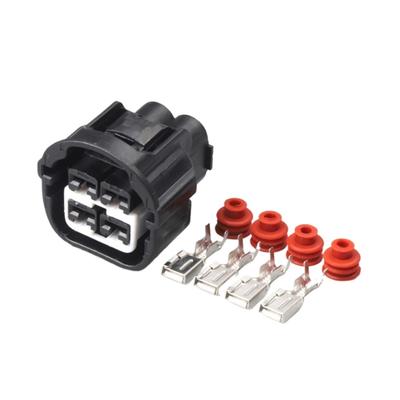 Automotive Electrical Connectors 1 Set 4 Pin Waterproof Electric Fan Plug Socket Automotive Male