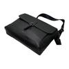 New COACH Hudson Cow Leather Messenger Bag Shoulder Bag Crossbody Bag Large Size Men's Black CB841-QBBK