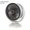 Retractable Air Circulation Fan Dual Purpose USB Shaking Head Electric Fan for Tabletop  With Remote Control Timing  Night Light Floor Fan 12W
