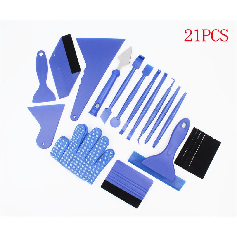 21Pcs /Set Car Vinyl Packaging Tool Car Window Tinting Film Magnetic Scraper
