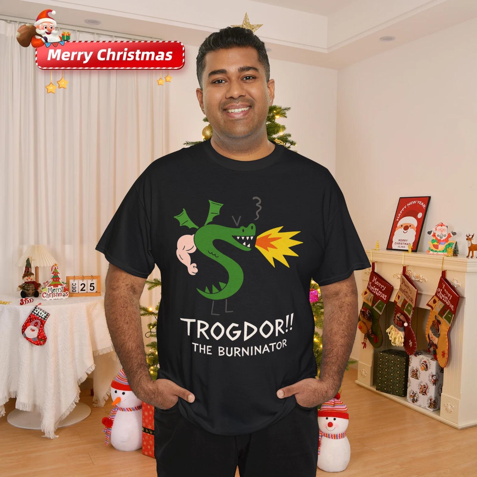 

Trogdor The Burninator Meme Funy Game T-Shirt XL
