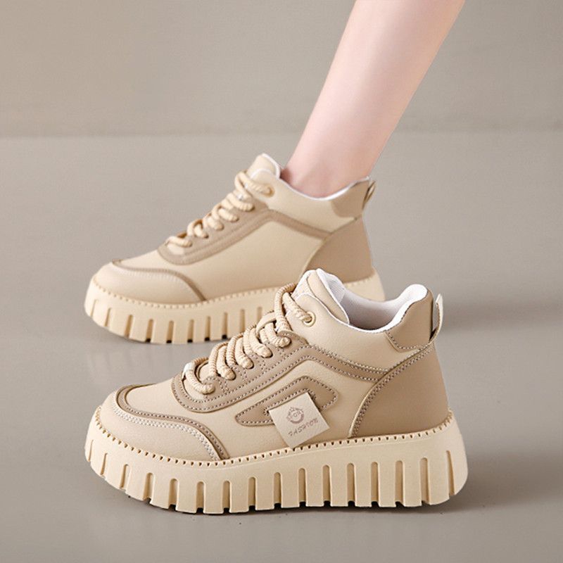 Running shoes women's high-top shoes women's ins trendy versatile dad shoes foreign fashion heightening board shoes sports and leisure shoes