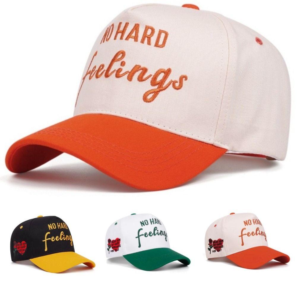 Rose Embroidery Duckbill Hats NO HARD Letter Casual Caps Fashion Baseball Caps Outdoor