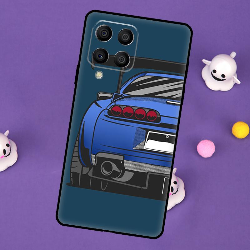 JDM COOL Car Cartoon Cover For Samsung Galaxy M54 M14 M34 M33 M13 M23 M53 M15 M55 M31 M51 M20 M30s M32 M52 Case