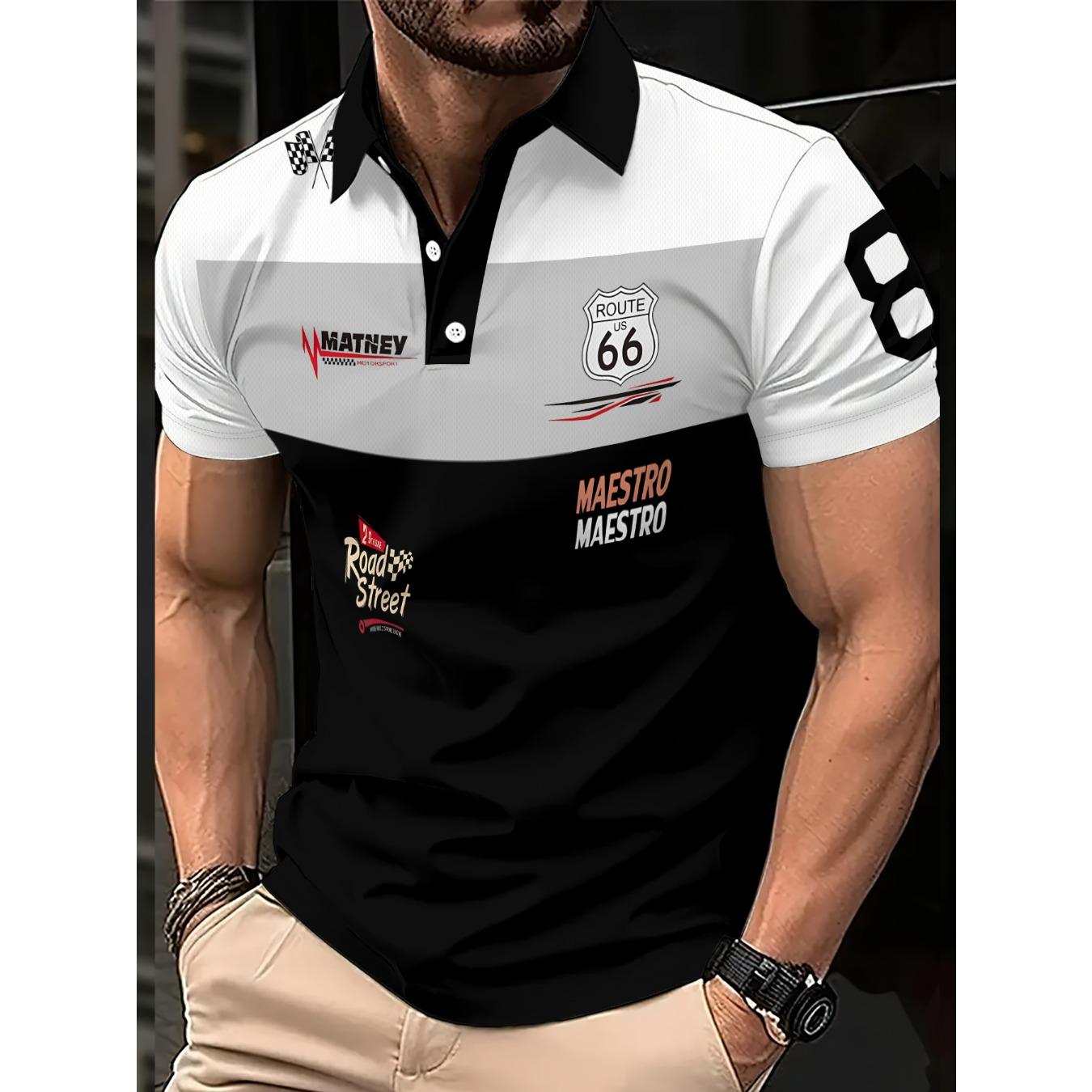 2026 Summer Men s Polo Shirt with Letter Print Breathable Lightweight Casual Fashionable Outdoor Men s Clothing S