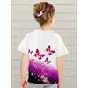 Abbigliamento Bambina Vestiti Bambina Maglietta Manica Corta Bambina Stampa Farfalla Carina Kawaii Girocollo Top Bambina Vestiti Estivi Bambini