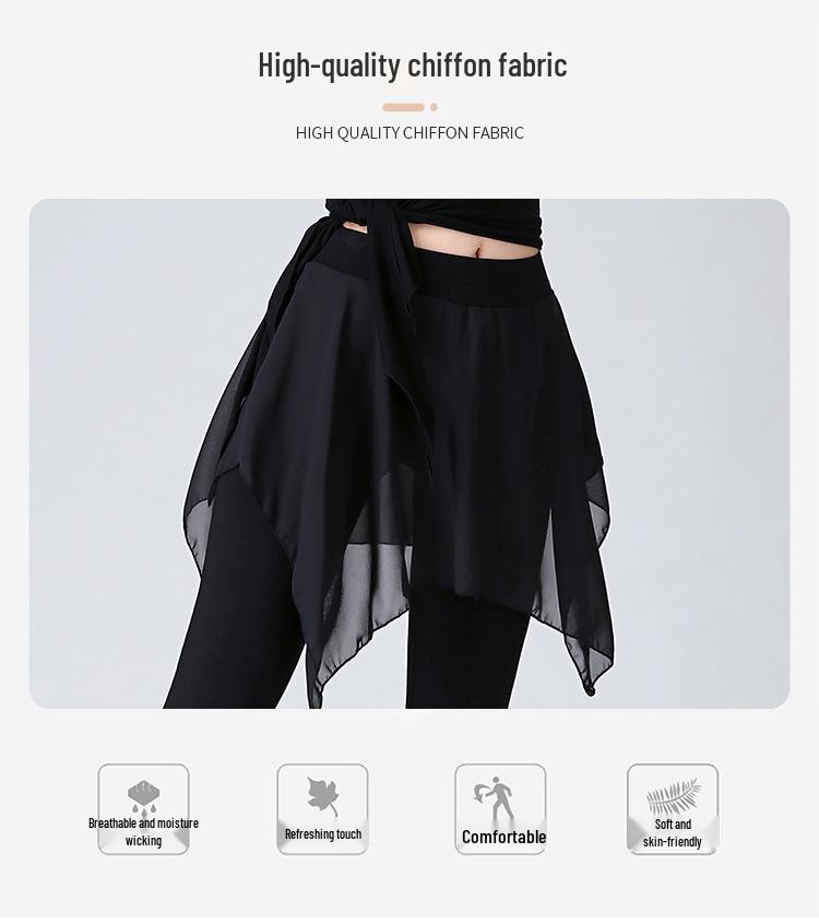 Women's Latin Dance Skirt Pants - Figure Skating & Ballet Dancewear