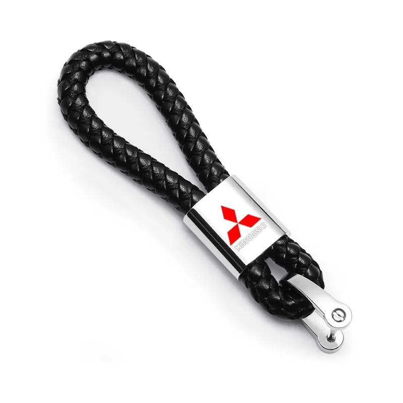 

Metal Car Key Chain Key Ring Key Lanyard Car Emblem For Mitsubishi ASX Lancer Pajero Outlander L200 EVO Lancer EX Sticker Label чорний