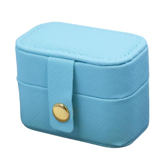 PU Leather Jewelry Storage Box, Mini Compact Gift Box, with Soft Scratch-Proof Interior Jewelry Case, for Rings Earrings Necklaces