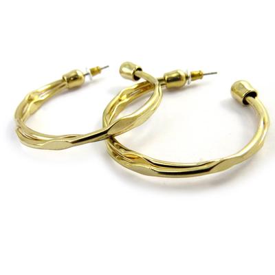 [L9618] - Gold 'Choreography' Hoop Earrings Ø 35 Mm 5 Mm