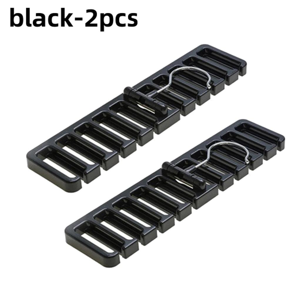 1-1pc Rotating Belt Tie Hanger Space-Saving Wardrobe Belt Organizer Multi-Functional Scarf Holder11 Card Slots Home Storage Tool