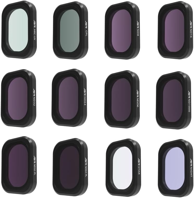 

PALUMMA Filter Set for DJI Osmo Pocket 3 Camera Accessories Camera Lens Filters ND256 (UV, CPL, ND8, ND16, ND32, ND64, ND1000, ND32PL, ND64PL, Star,