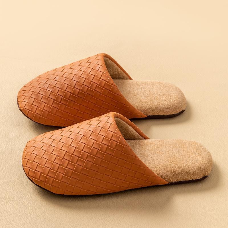 Cixi cotton slippers soft bottom silent season home indoor warm non-slip plush cotton slippers