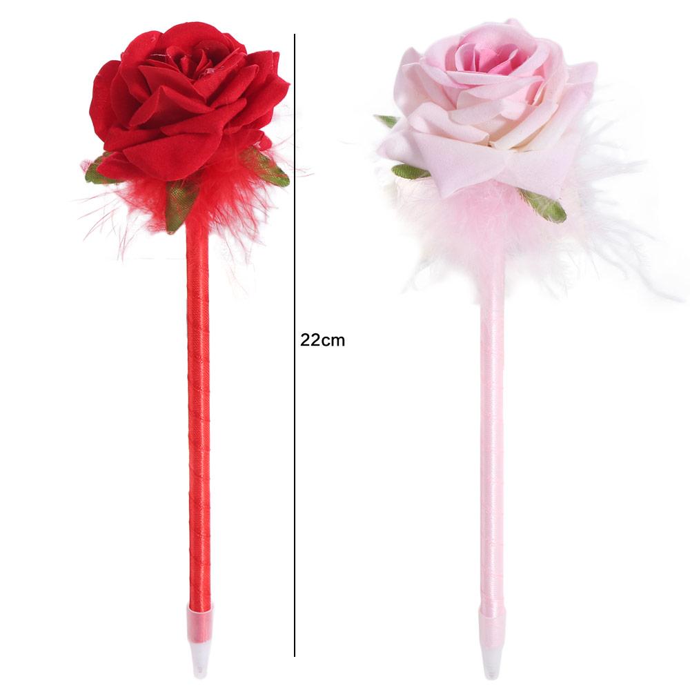 Best Wishes Rose Flower Ballpoint Pen Writing Smoothly Signature Pen Kawaii Lovely Pen Ladies