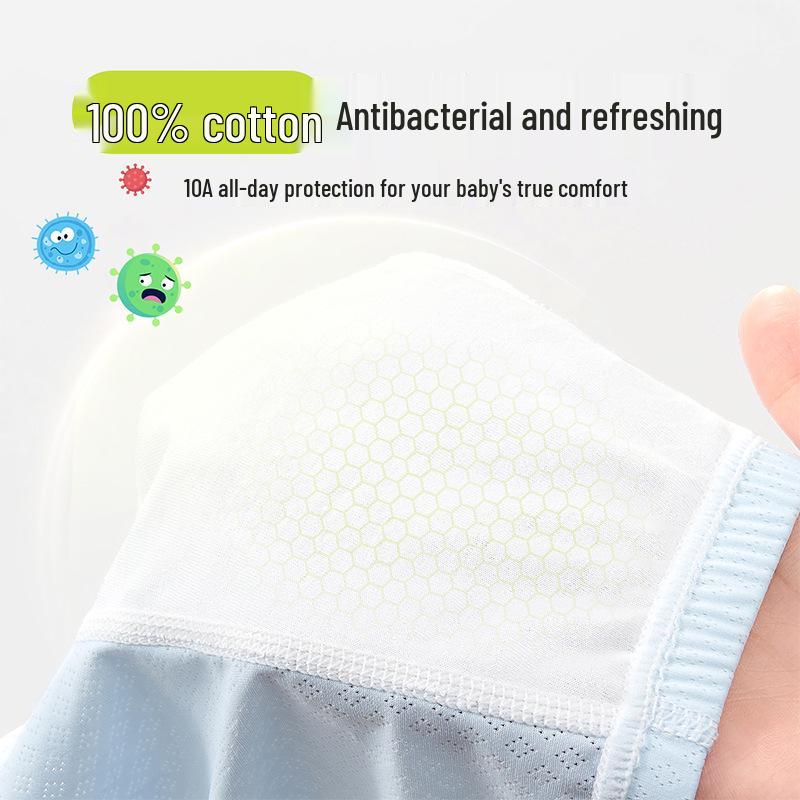 Boys' Teen Summer Ice Silk Boxer Briefs (Ages 13-15)