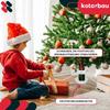KOTARBAU® Metal Christmas Tree Stand with Water Container, Wrapped, Decorative, White, 52 x 23 cm