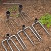 Two- and Three-Tine Gardening Rake Set for Soil Loosening and Planting