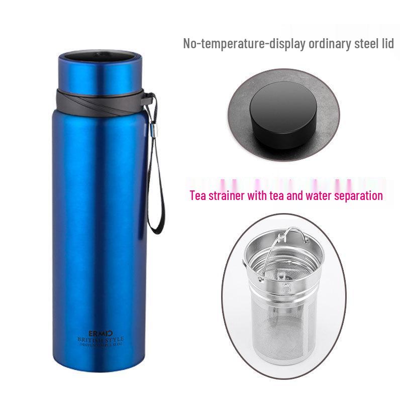 Large Capacity Stainless Steel Insulated Travel Kettle with Lanyard - Customizable Sports Water Bottle