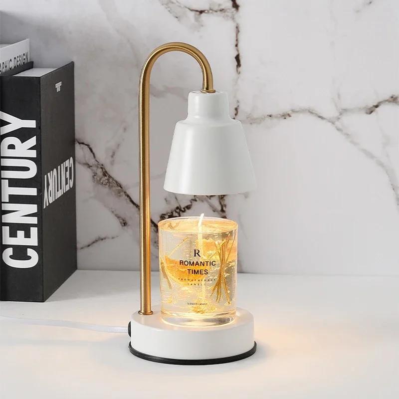LED Aromatherapy Wax Melting Lamp EU/UK Adjustable Interior Furniture Home Bedroom Desk Decor Scented Candle Nordic Table Lamp