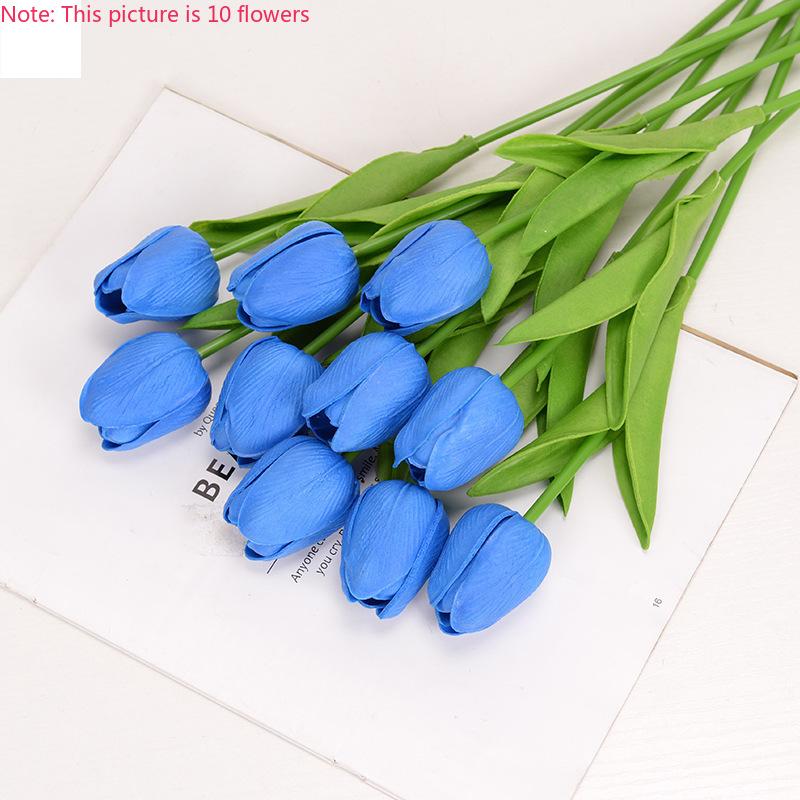 1 ks Umělé tulipány Květiny Domácí Zahradní Dekorace Květinová Kytice s Reálným Dotekem Narozeninová Oslava Svatba Dekorace Umělá Květina