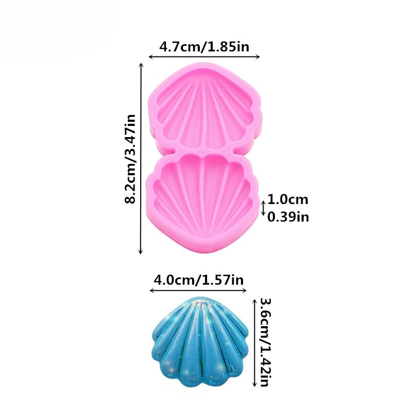 

DIY Ракушки Брелок Серьги Силиконовые Формы Твердая Внешняя Оболочка Глина Эпоксидная Смола Аксессуары Силиконовые Формы Форма Для Шоколада Торт