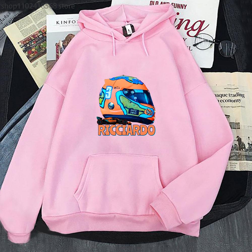 Samochód F1 2022 Mclaren Team z bluzami samochodowymi Mcl36 Daniel Ricciardo Helmet Bluza F1 Y2k Ubrania Damskie Męskie Unisex Streetwear