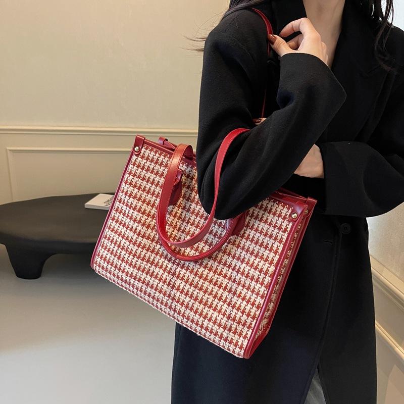 Свадебная сумка большая вместимость сумка-тоут 2025 новая красная тысяча птиц клетка сумочка премиальная свадебная сумка через плечо 36*17*29