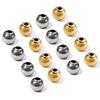 10-100pcs/lot 2-10mm Stainless Steel Ball Beads High Quality Gold Big Hole Loose Round Bead For DIY Jewelry Bracelet Accessories