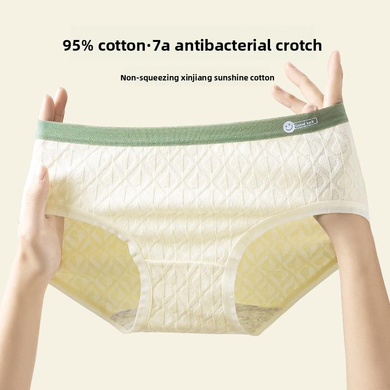 Ladies Spring and Autumn Cotton 7A Antibacterial Crotch Hip Briefs