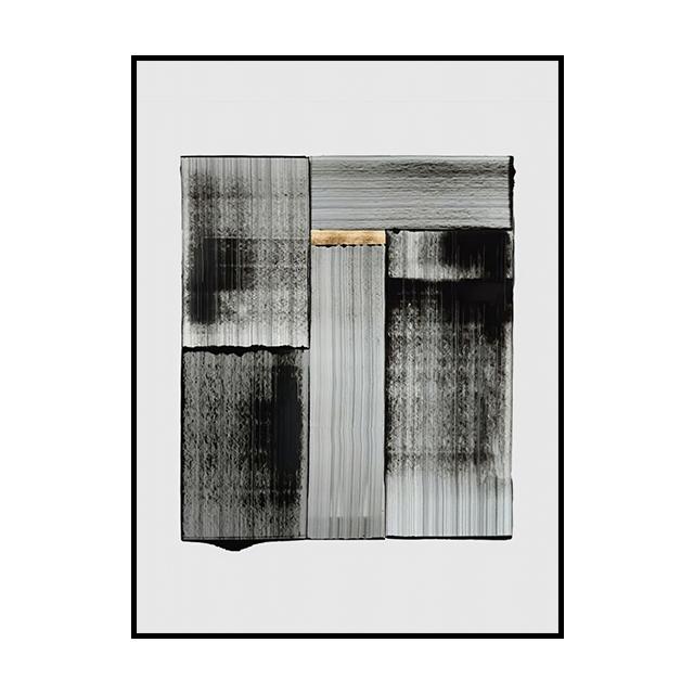 Decor de perete abstract alb-negru Mural în stil nordic minimalist Poster Pictură pe pânză pentru decorarea modernă a pridvorului acasă