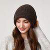 Knitted Pullover Hat Autumn Winter Women's Vintage Warm Wool Sleeve Cap