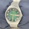 Used [Working Item] SEIKO Roadmatic Automatic Cut Glass 5606-7300 Seiko Watch Green Dial Vintage