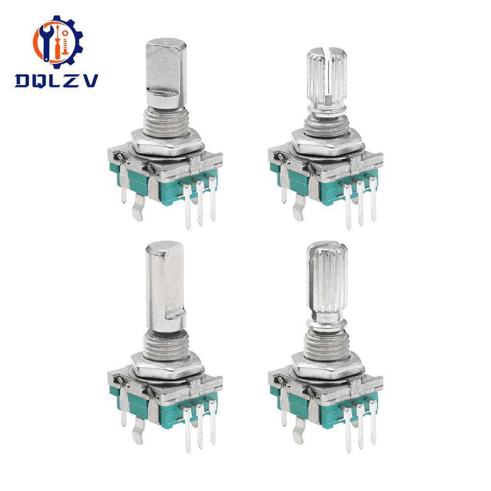 360 Degree Rotary Encoder EC11 With Push Button 5Pin 20 Positions 20 Pulse Code Switch Handle 15/20MM Digital Potentiometer