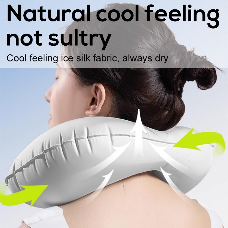 Pressing Inflatable Pillow U-shaped Pillow Strong Support Pillow for Long-distance travel#Size:See Below for Size Descriptions