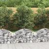 VidaXL Gabione mit Hochbogen 100x30x40/60 cm Verzinktes Eisen