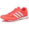 Adizero Adios SMC Slip Resistant Abrasion Resistant Low Top Running Shoes Unisex Neon Red AQ2429