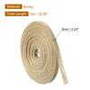 1 Roll Natural Burlap Fabric Ribbon Burlap Wired Ribbon Tan Jute Linen Rustic Ribbon Rolls for DIY Crafts Home Decoration
