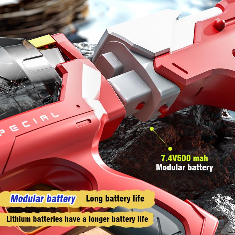 Electric Water Gun Automatic Water Suction Guns LED Shooting Pistol Watergun Outdoor Games Water Pool Beach Toy for Children Boy