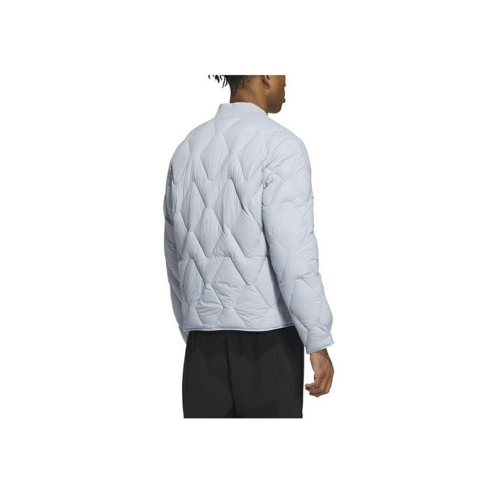 New Adidas Down Jackets Men Light Gray IX7084