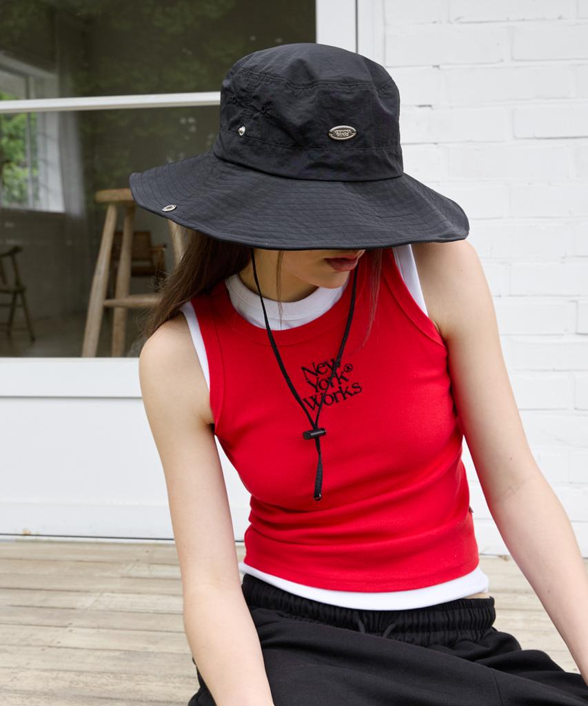 Nyuyogwogseu Safari Bucket Hat_ Black