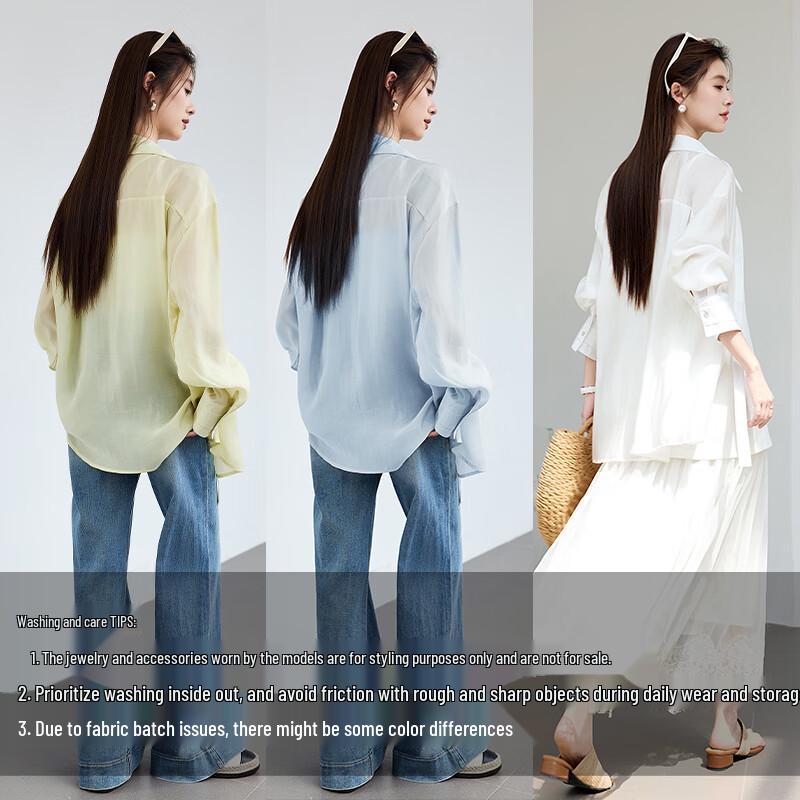 VICTORIA&VERA Women's Lyocell Cooling Long Sleeve Blouse