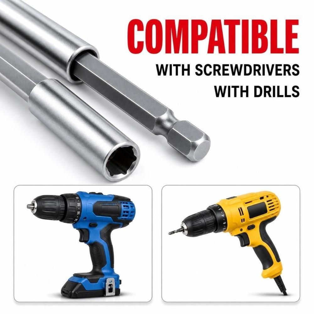 Magnetic Hexagonal Extension Rod 60/75/100/150mm Drill Bit Extension Rod  Power Tool Accessories