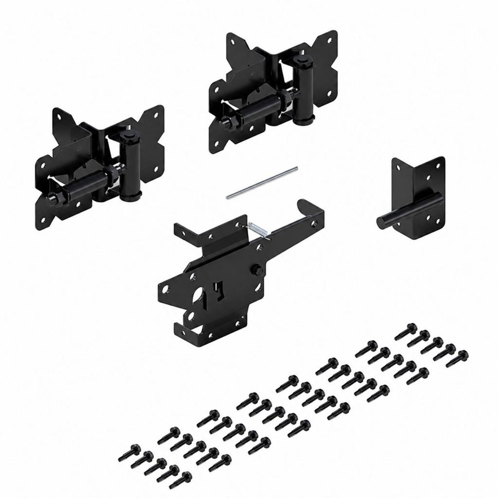 Gate Hardware Powder-Coated for Residential Fencing, Fence Installers