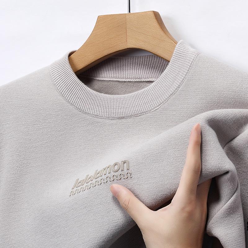 Men s 2025 Autumn/Winter Plus Velvet Knitwear Long Sleeve Hoodie - Casual Pullover Sweater XL