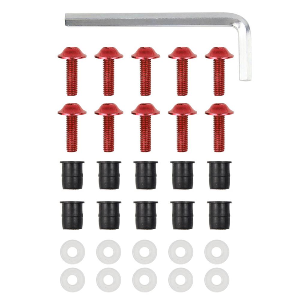 10 bucăți M5x16mm șuruburi parbriz motociclete șuruburi piuliță dispozitiv de fixare pentru Honda Suzuki Yamaha Kawasaki