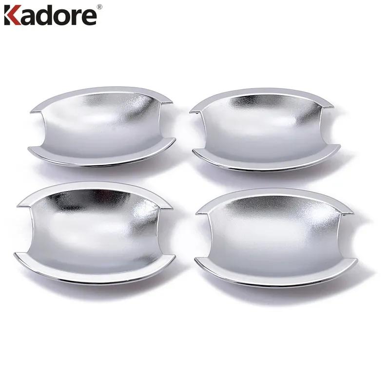Side Door Handle Bowl Cup Cover Trim For Nissan Tiida Versa 2005-2007 2008 2009 2010 2011 Chrome Car Molding Garnish Accessories